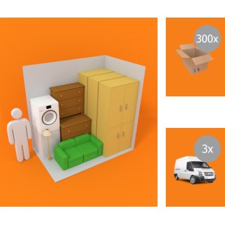 GK Wochenmietpreis für 10 m² Lagerabteil