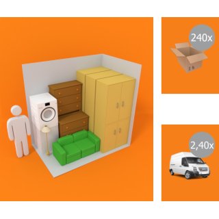 GK Wochenmietpreis für 8 m² Lagerabteil