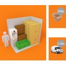 GK Wochenmietpreis für 8 m² Lagerabteil