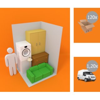 GK Wochenmietpreis für 4 m² Lagerabteil