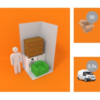 GK Wochenmietpreis für 3 m² Lagerabteil